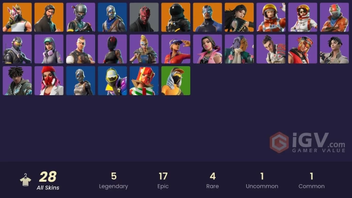 PC,PSN,XBOX 28 SKINS FA - REAPER - BLUE SQUIRE - DARTH MAUL,RUST LORD - TAKE THE L RK1153