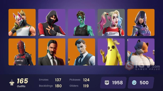 PC,PSN,XBOX 165 SKINS FA - STW - IKONIK - GLOW - BACKLASH,CATWOMAN,ASTRA,DOOM,DEMI,GHOUL TROOPER,BATMAN,HARLEY RK1107