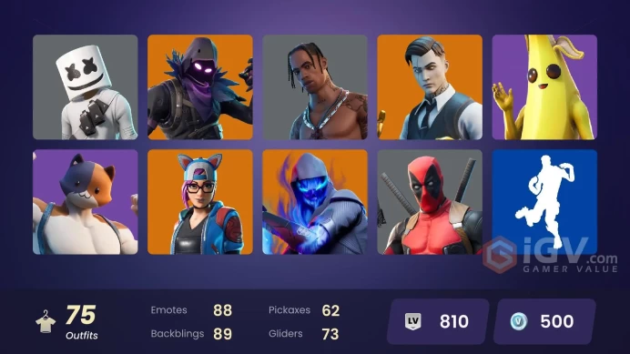 PC,PSN,XBOX 75 SKINS FA - TRAVIS SCOTT - GOLD MIDAS,GERALT,BLACK WIDOW,CATWOMAN,ARCHETYPE,INSTINCT RK1188