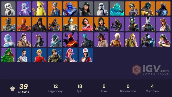 PC,PSN,XBOX 39 SKINS FA - GALAXY - HIME,NARA,RUIN,LYNX,CLOAKED STAR,SNOWFOOT,TARO RK1040