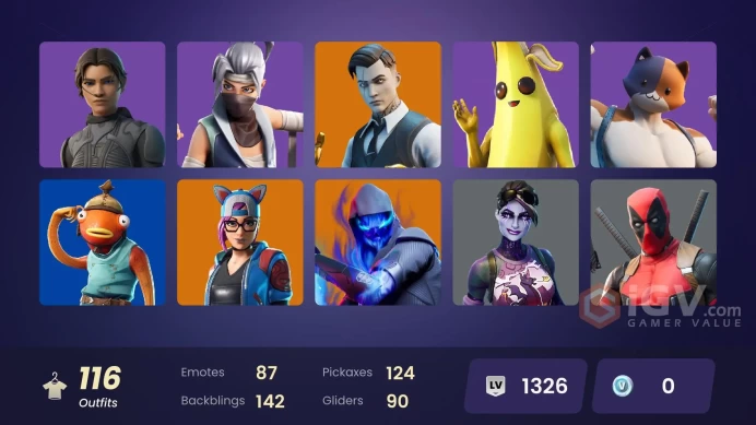 PC,PSN,XBOX 116 SKINS FA - CHANI - UNCHAINED RAMIREZ,FIXER,POINT PATROLLER,BACKLASH,FINN,BEAVIS,KAI CENAT,ASTRA,PARTY STARTER,SILVER SURFER RK1