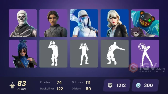 PC,PSN,XBOX 83 SKINS FA - CHANI - BLAZE,PETER GRIFFIN,KNIGHT CONQUEROR,MARGE SIMPSON,DOOM,JOSS RK1165