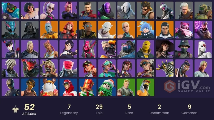 PC,PSN,XBOX 52 SKINS FA - SNAP,GERALT,WOLVERINE,MOON KNIGHT,DELIRIUM,PHAEDRA,SICA RK1166