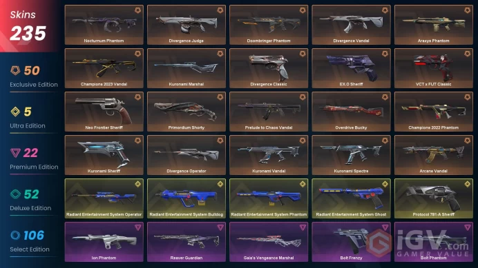 EU-Turkey 234 Skins > Kuronami Vandal Arcane Vandal Kuronami no Yaiba Champions 2022 Phantom Prelude to Chaos Vandal Doombringer Phantom  103638