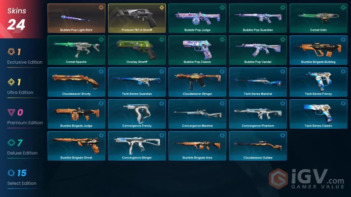 EU / 24 Skins / 17AGENTS / BUBBLEPOP LIGHT STICK