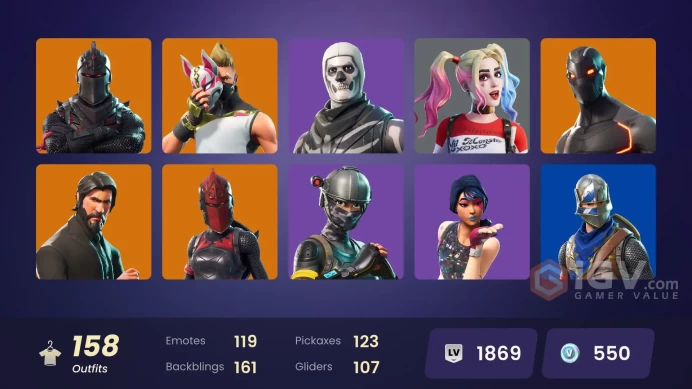 [PC/XBOX] 157 skins | OG STW | Black Knight | Sparkle Specialist | The Reaper | Blue Squire | Royale Knight | Elite Agent | 550 VB