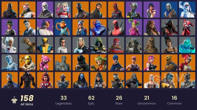[PC/XBOX] 157 skins | OG STW | Black Knight | Sparkle Specialist | The Reaper | Blue Squire | Royale Knight | Elite Agent | 550 VB