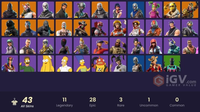 [PC/PSN/XBOX] 43 skins | Black Knight | Sparkle Specialist | The Reaper | Blue Squire | Royale Knight | Elite Agent | Sub Commander | 0 VB