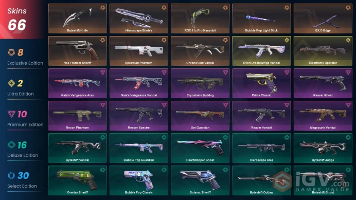 EU 66 skins 5 knifes | Evori Dreamwings Vandal | Elderflame Operator | RGX 11z Pro Karambit | ChronoVoid Vandal | EX.O Edge | V0169
