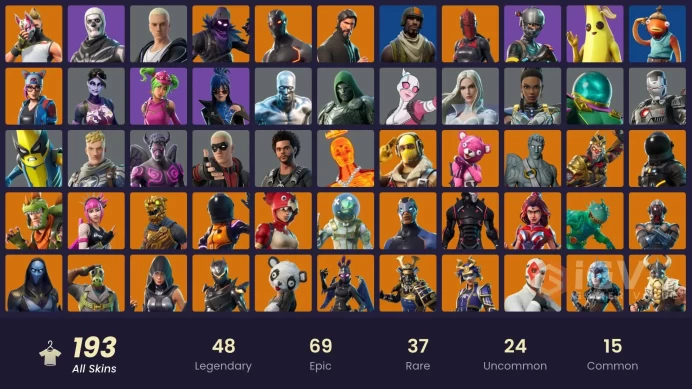 PC,PSN,XBOX 192 SKINS FA - REAPER - MAX OMEGA - GOJO,SILVER SURFER,PLAGUE,BLINKY,CLOAKED STAR,DOOM,SUPERSONIC,INFERNO SKELETON RK1277