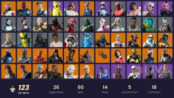 PC,PSN,XBOX 123 SKINS FA - NEO VERSA,DOOM,WAR MACHINE,CABLE,FOUNDATION,PSYLOCKE,HAVEN,IRIS RK1270