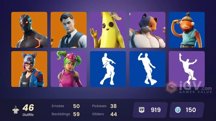 PC,PSN,XBOX 46 SKINS FA - STRONG GUARD,GOLD MIDAS,DANTE,HOLLOWHEAD,SUMMIT STRIKER,FISHSTICK,SLINGSHOT RK1293