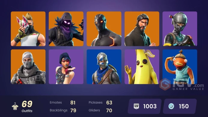 [PC/XBOX] 69 skins | OG STW | Sparkle Specialist | The Reaper | Blue Squire | Royale Knight | Elite Agent | WORLD CUP | Havoc | Prodigy | 150 VB