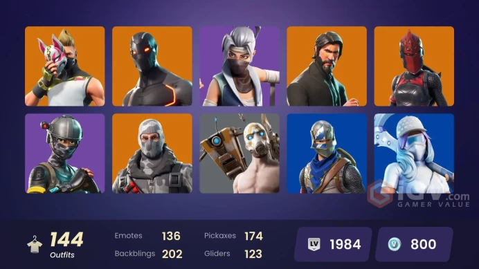 *[ALL LINKABLE] FA + MAIL CHANGE | OG STW | 144 skins | The Reaper | Blue Squire | Royale Knight | Elite Agent | Omega | Sub Commander