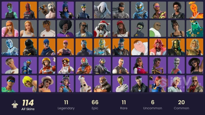 *[ALL PLATFORMS] 114 skins | OG STW | Shady Doggo | Take The L | Ice Breaker | The Axe of Champions | Fashion Banshee | Dark Voyager