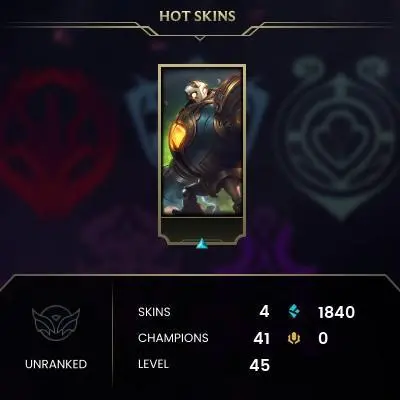 EUW -(S16) UNRANKED - 41 Champ - 4 Good Skins - HONOR 3 - S10 ACC - HANDMADE - FULL ACCES - LIFETIME WARRANTY - CHEAP
