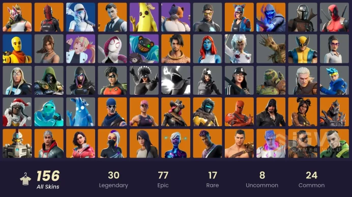 PC,PSN,XBOX 156 SKINS FA - STW - IKONIK - GALAXY SCOUT,FUSION,SPIDER-GWEN,DOOM,LARA CROFT,MINOTAUR,DEMI,CLUTCH&GRIND,IRIS RK1251
