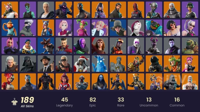 PC,PSN,XBOX 188 SKINS FA - IKONIK - GLOW,ROYALE BOMBER,REAPER,TRAILBLAZER,ALL MIGHT,GALAXY SCOUT,VEGETA,GOKU,SCARLET WITCH,MHA,NARUTO RK1253