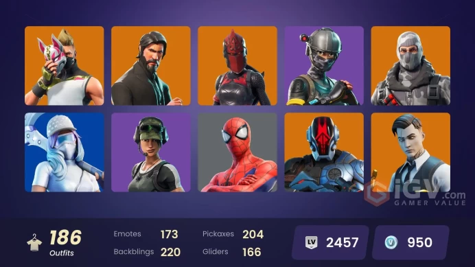 PC/PSN/Xbox/Nintendo 186 skins | OG STW | The Reaper | Elite Agent | Lara Croft | Sub Commander | Rogue Agent | Havoc | Trailblazer | Blitz | Ca