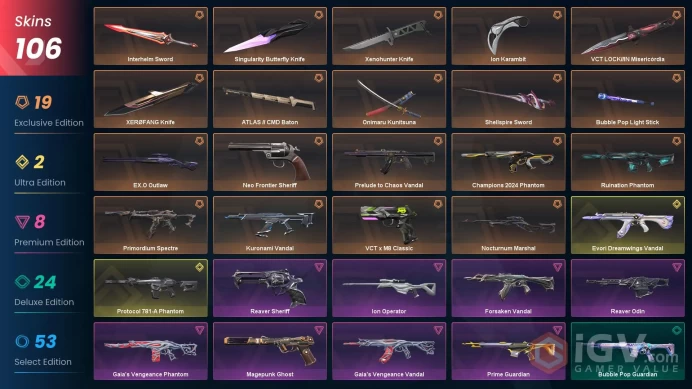 VALORANT EU WEST SERVER 119 SKİNS +10 KNİFE (VCT LOCK,Champions 2024, EVORİ DREAMWİNG+KURONOMİ VANDAL)AUTO DELIVERY FULL ACCESS-LIFETIME WARRANT