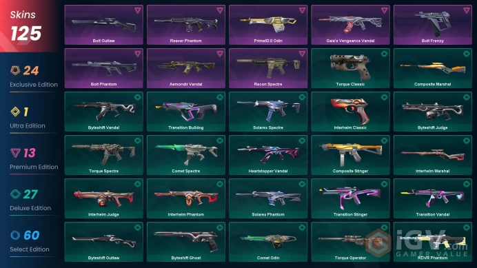 VALORANT EU WEST SERVER 125 SKİNS 1200 VP (+12 KNİFE, DOLMIR'S REVENGE +ARCANE+ CHAMPİONS 2023 PACKED)AUTO DELIVERY FULL ACCESS-LIFETIME WARRANT