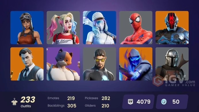 [PC/XBOX] 233 skins | Renegade Raider | Gold Meowscles | Gold Midas | Gold Brutus | Heron Stance Hero | Cobalt Snowfoot | Menace | 700 VB