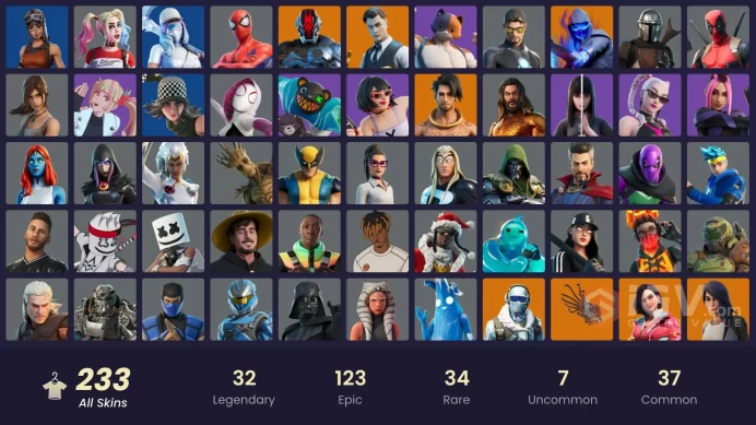 [PC/XBOX] 233 skins | Renegade Raider | Gold Meowscles | Gold Midas | Gold Brutus | Heron Stance Hero | Cobalt Snowfoot | Menace | 700 VB