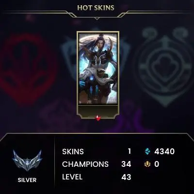 [EUW] Hand Made Smurf Account ◈ Silver Rank ◈ 1-5 Premium Skins ◈ Full Access & Info Change ◈ 24/7 Live Service