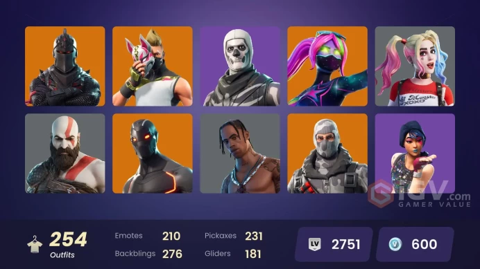 [PC/XBOX] 253 skins | OG STW | Black Knight | Sparkle Specialist | Blue Squire | Royale Knight | Blue Team Leader | Travis Scott | 600 VB