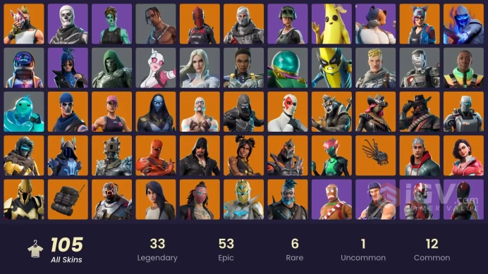 [PC/PSN/XBOX] 105 skins | OG STW | IKONIK | Travis Scott | Astro Jack | Havoc | Trailblazer | Sub Commander | Sentinel | Catalyst | 50 VB