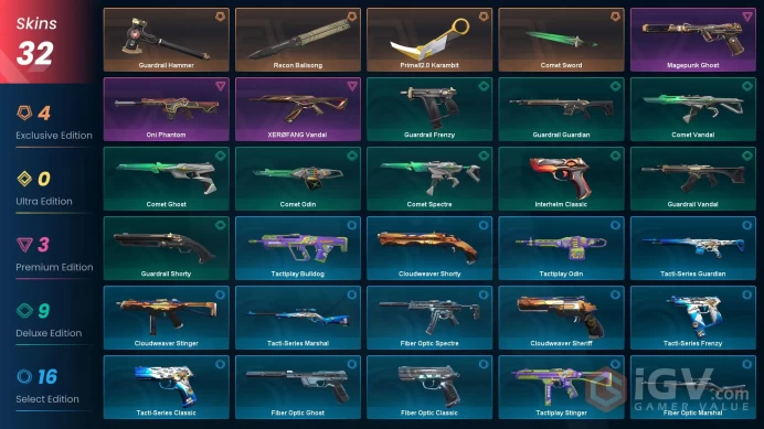NA | Prime//2.0 Karambit, Recon Balisong, XERØFANG Vandal, Oni Phantom, Magepunk Ghost | 32 Skins [Full Access]