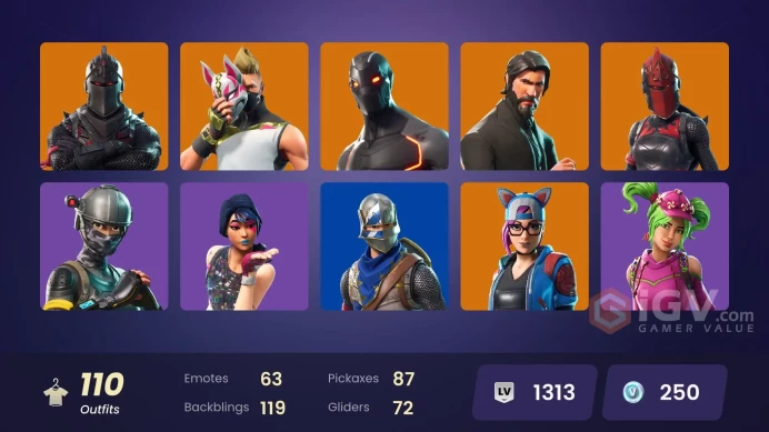 [PC] 107 skins | OG STW | Black Knight | Sparkle Specialist | The Reaper | Blue Squire | Royale Knight | Elite Agent | Omega (stage 5) | Grind |