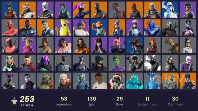 [PC] 251 skins | OG STW | Travis Scott | Astro Jack | Gold TNTina | Gold Midas | Gold Meowscles | Gold Brutus | Fixer | Point Patroller | John W