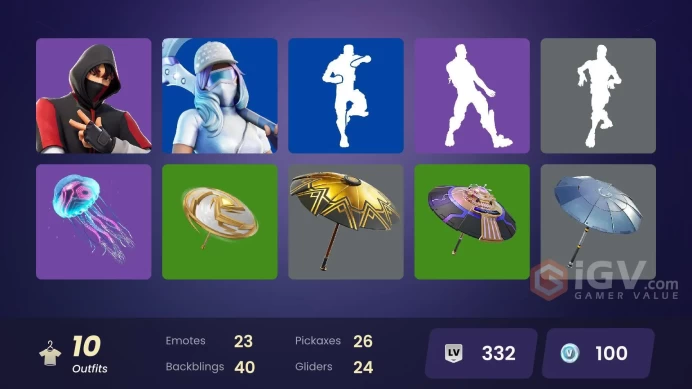 [PC/PSN] 10 skins | IKONIK | Glacial Dummy | Explorer Emilie | Malibu | Crowne | Yuki Yubari | Reverie | Holiday Boxy | Diamond Diva | 100 VB
