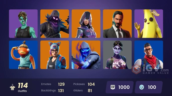 [PC/PSN/XBOX] 114 skins | OG STW | Glow | Merry Mint Axe | WORLD CUP | World Warrior | Clutch | Carbon Commando | Prodigy | Grind | 100 VB