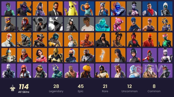 [PC/PSN/XBOX] 114 skins | OG STW | Glow | Merry Mint Axe | WORLD CUP | World Warrior | Clutch | Carbon Commando | Prodigy | Grind | 100 VB