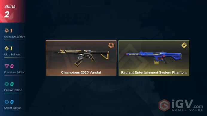 Na-Usa-Can | Champions 2025 Vandal | Radiant Entertainment System Phantom | 2 Skins | Level 20 | Full Access
