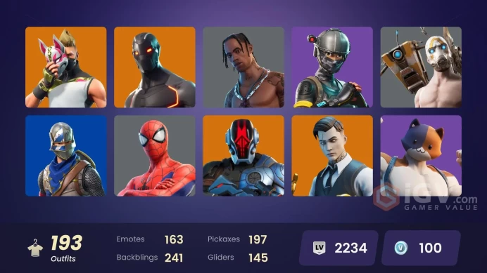 [ALL PLATFORMS]-183 Skin-Travis Scott-Astro Jack-Blue Squire-Royale Knight-Psycho Bandit-Omega-Mako-Take The L-Ezio Auditore-FULL ACCESS-