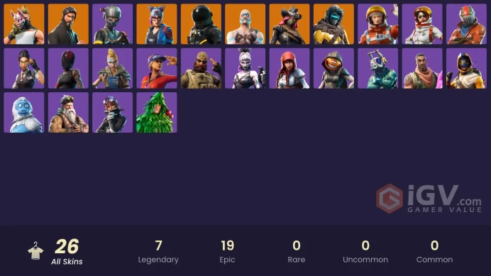 PSN/XBOX/PC - 26 skins | The Reaper | Elite Agent | Lynx | Zenith | Drift | Dark Voyager | Ragnarok | Calamity | Lt. Evergreen | Redline |