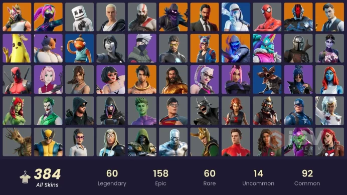 [NINTENDO/PC]384 skins | Gold Kratos | WORLD CUP | Master Chief (Matte Black) | Aloy | Naruto Uzumaki | World Warrior CC220