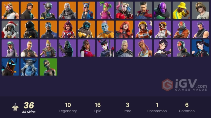 36 SKINS + THE REAPER + TAKE THE L + ELITE AGENT + HAVOC + THE KID LAROY + ANDERSON .PAAK + SCOURGE + DARK VOYAGER + ZOE CLASH