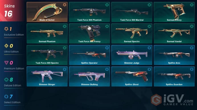 EU | 2 Skins | Platinum | Level 29 | RP 155 | VP Value 8650 | Sarmad Bundle | 24 Buddies | Full Access | Instant Delivery | Full Details Below