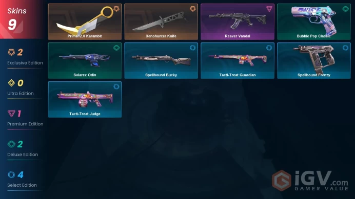 EU | 9 Skins | Silver 1 | Level 47 | Xenohunter Knife | Prime//2.0 Karambit | 1 Battlepasses Purchase | Full AccessFull Details Below!