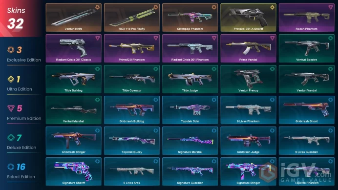 EU | 32 Skins | Platinium | Level 60 | Buddies 58 | RGX 11z Pro Firefly | Protocol 781-A Sheriff | 2 Battlepasses Purchase | Full Access |