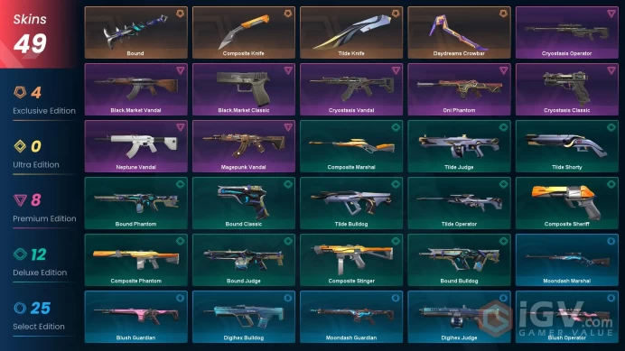 EU | 49 Skins | Level 55 | Buddies 73 | Magepunk Vandal | Oni Phantom | Black.Market Vandal| 3 Battle passes | Full Access | Full Details Below!