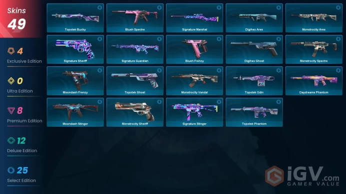 EU | 49 Skins | Level 55 | Buddies 73 | Magepunk Vandal | Oni Phantom | Black.Market Vandal| 3 Battle passes | Full Access | Full Details Below!