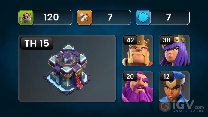 TH 15 CHEAPEST ACCOUNT IN MARKET!! | 5STAR TH | XP 120 | HEROES 42/38/43/20/12 | UNDERAGE  | INSTANT DELEVRY 