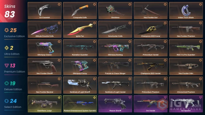 EU | 82 Skins | Diamond | Battlepasses 3 | Champions 2023 Bundle | Ion Bundle | Neo Frontier Bundle |