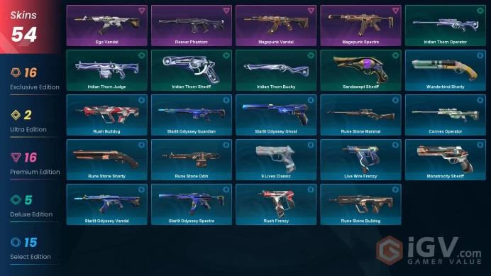 EU | 54 Skin | Level 151 | VCT LOCK//IN Misericórdia | Champions 2023 Vandal | Catrina | Kuronami Vandal | 1 Battlepasses | 