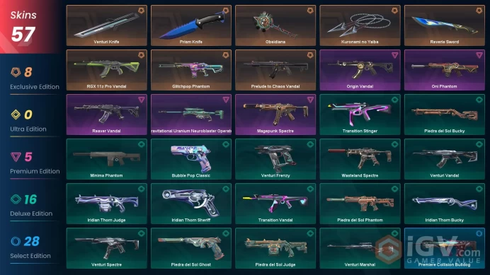 EU | 57 Skins | Silver 3 | 5 Knives | Level 130 | Kuronami no Yaiba | Prism Knife | Prelude to Chaos Vandal | 4 Battlepasses Purchase | Full Det